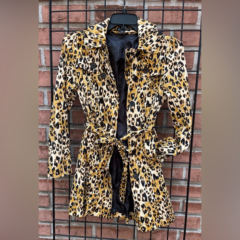 Better B Cheetah Print Dress Jacket Size Medium
